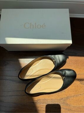 Chloe Leather Ballet Flats